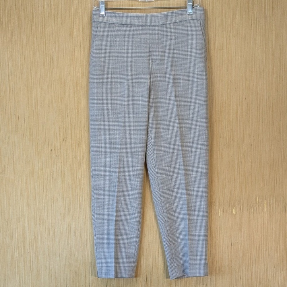 Banana Republic Hayden Pant Preppy Plaid Tapered Ankle Trouser Size 4 Petite NWT